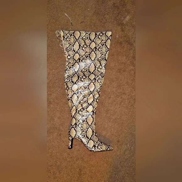 Fashion to Figure Shoes Fashion To Figure Thigh High Snakeskin